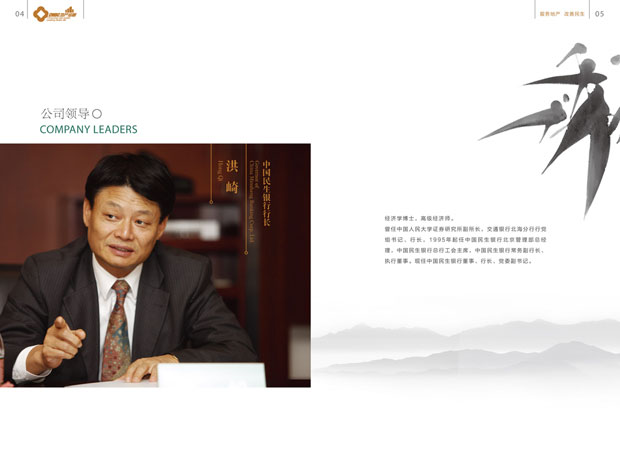 中国民生银行宣传册画册年报三