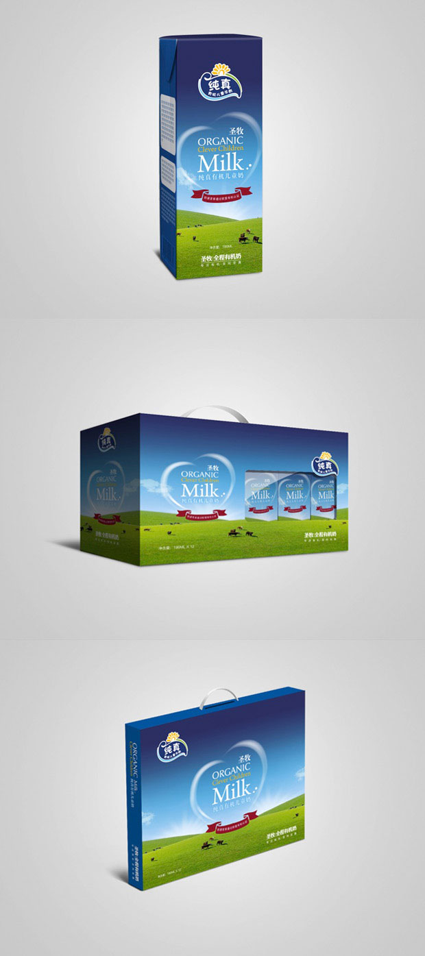 圣牧牛奶包装产品包装三