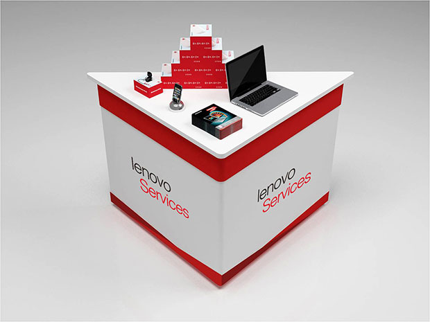 联想专柜设计环境导视一